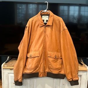 Orvis rare leather coat